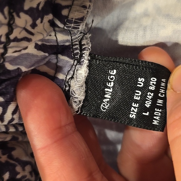 Amazon Women's Wide Leg Pants - Purple and Cream - Picture 4 of 4